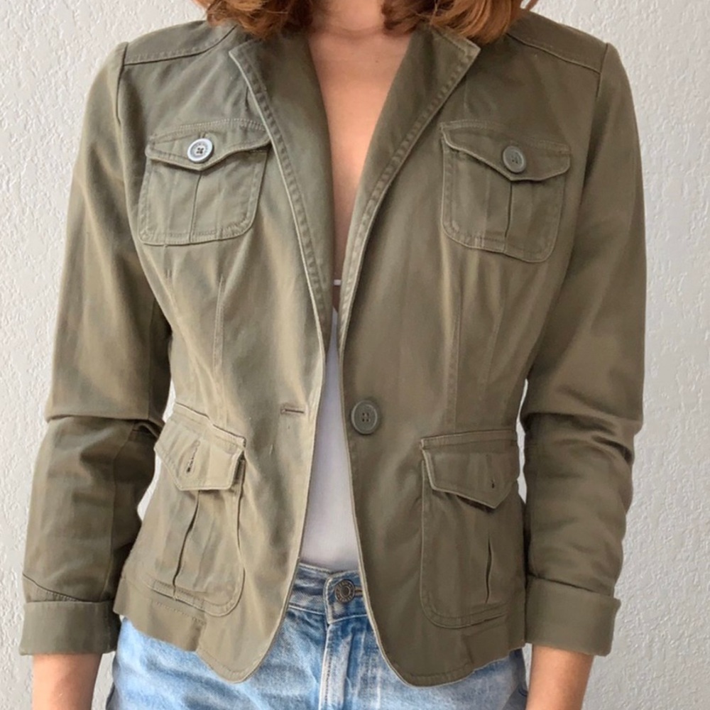 Army green New York and company blazer